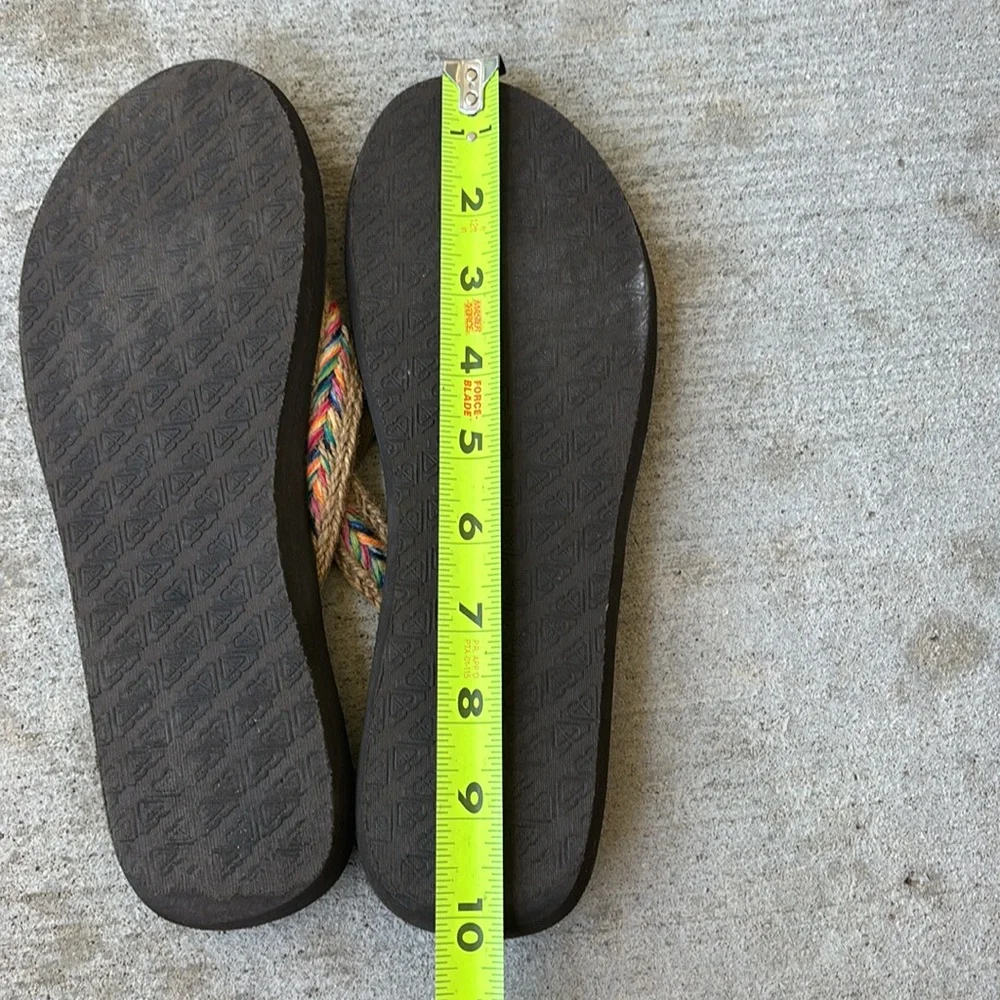 Roxy Sandals with Colorful Woven Aztec Straps